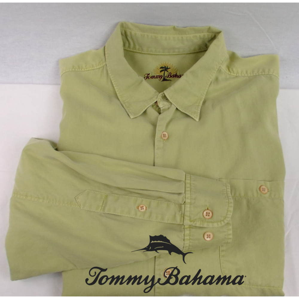 Tommy Bahama Dress Shirt Lime Green